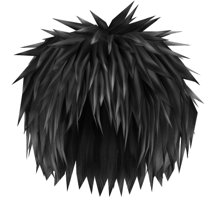 Black Scene Messy Spiky Hair Roblox item