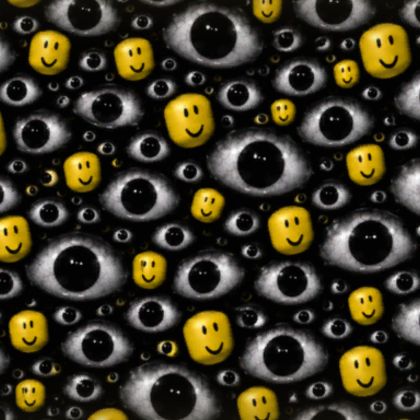 Noob Weirdcore Eyes Creepy Background