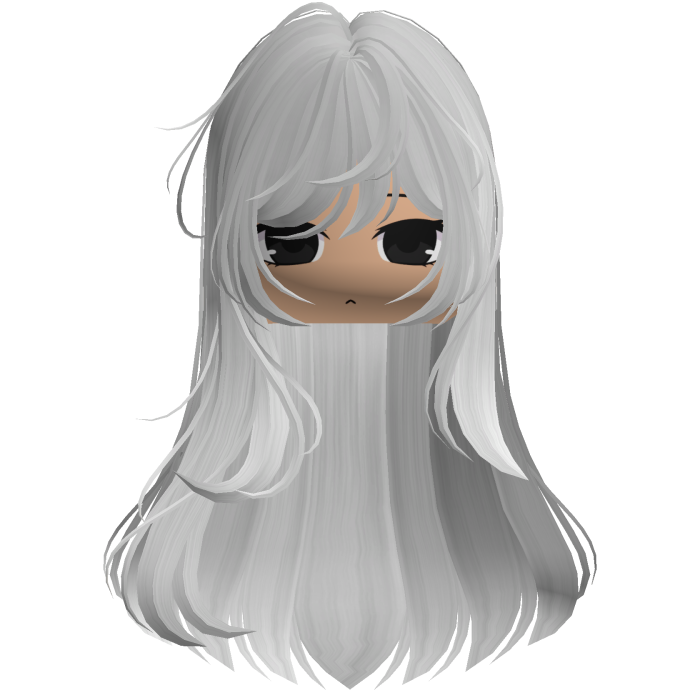 Long Straight Girl Hair (White)