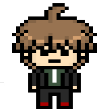Makoto naegi pixel Roblox decal