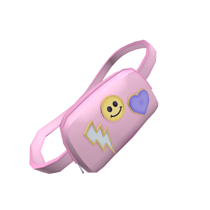 Pink Preppy Patched Fanny Pack