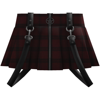 Y2K Checkered Red Skirt Roblox item