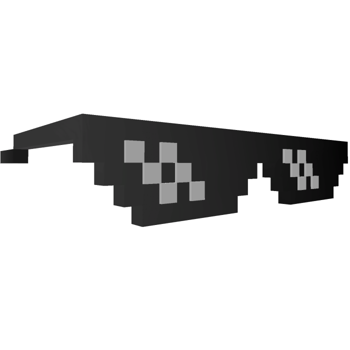 Glasses Pixelated Black Pro (Deal With It Meme)