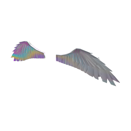 Rainbow Glitch Wings 
