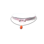 Choker crystal necklace orange (3.0)