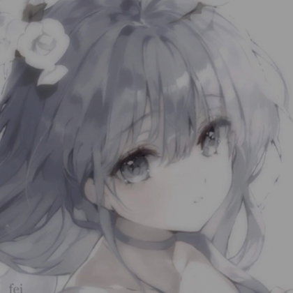 Silver Flower Girl pfp (Profile Picture)