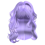 High Swirly Ponytail (Purple)