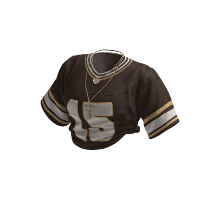 Streetwear Varsity Football Shirt (Brown) thumbnail