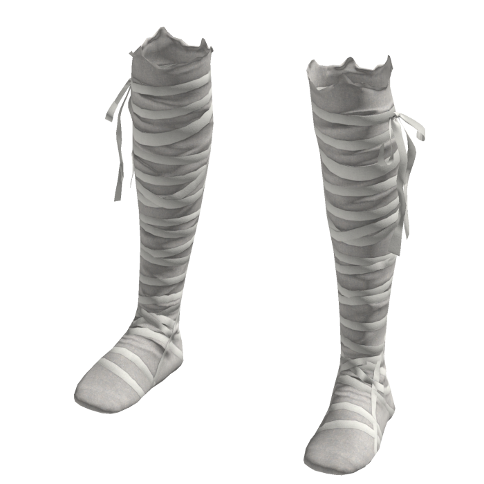 Goth Mummy Bandage White Socks