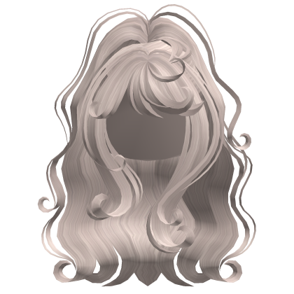 Fluffy Curly Ponytail Silver Roblox item