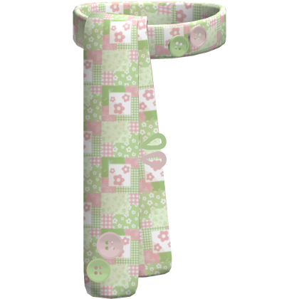 cute igari pink and green scarf cottage twee kei