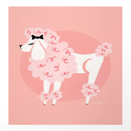 pink poodle Roblox decal