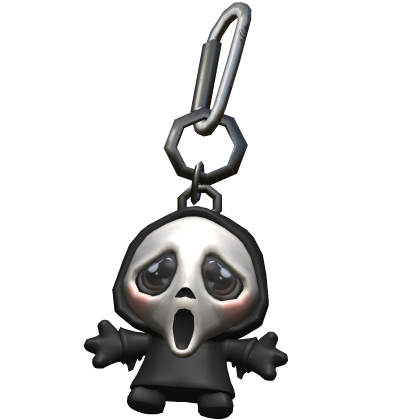 Ghostface cute plushie halloween keychain