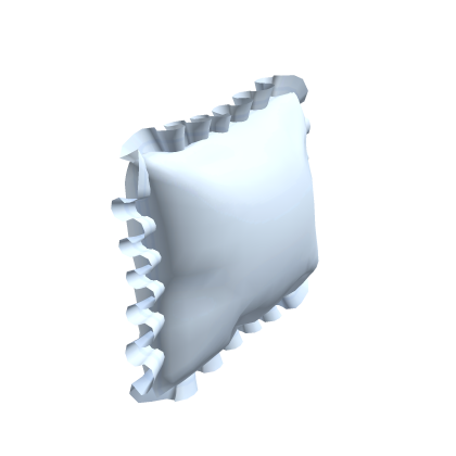 Blue Ruffled Pillow thumbnail