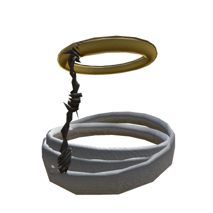 Gold Angel Halo Thorns Realistic Face Bandage 