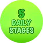 Complete 5 Daily Stages! Roblox badge thumbnail