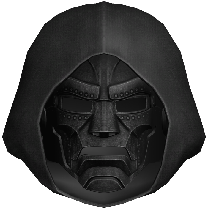 Black Dr Doom Mask w/ Hood