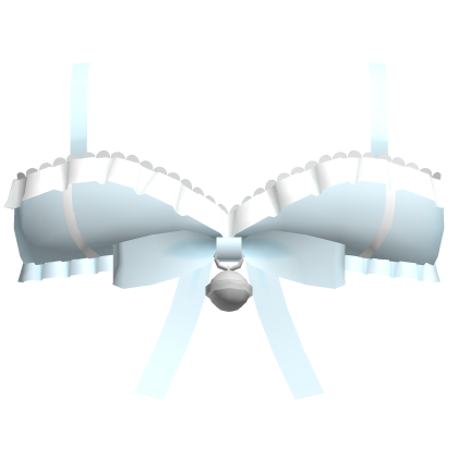 ♡ blue bell kitty kawaii cute crop top ruffles bow