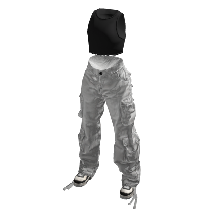BB Pink Urban Baggy Cargos Full Outfit