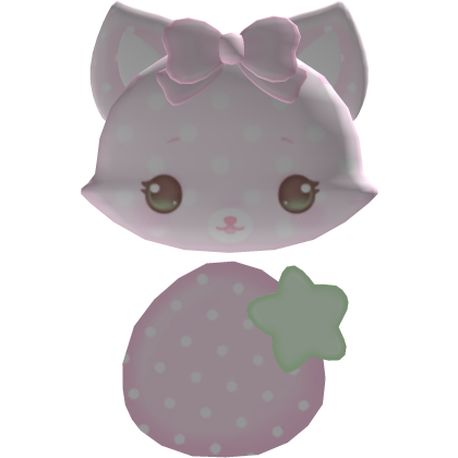 ♡ : cute strawberry kitty hair clip Roblox item