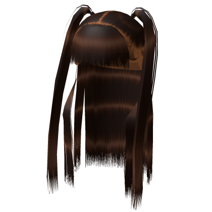 Roblox Item Half Up Pigtails in Brown