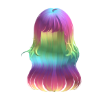 Blush Crush Wavy Hair - Rainbow