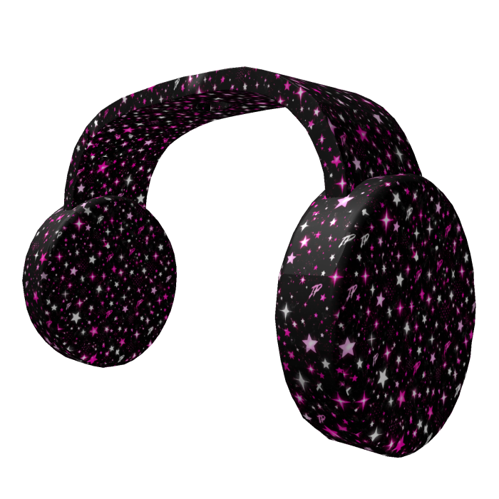 Pink Void Star Headphones
