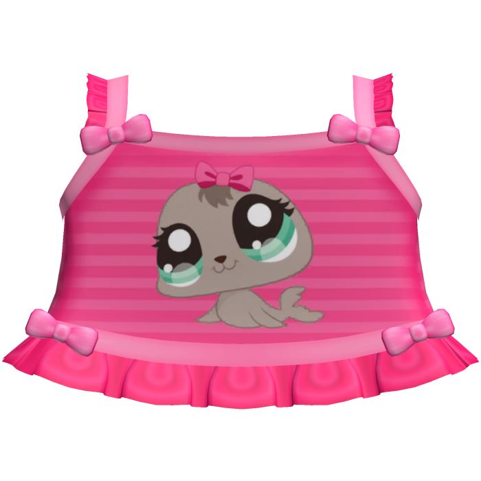 cute pink lps seal tweencore cutecore top