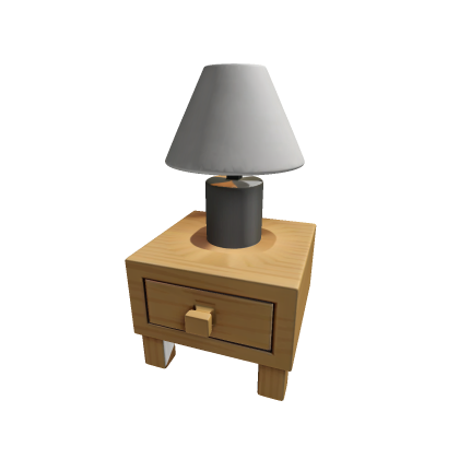 Nightstand with lamp