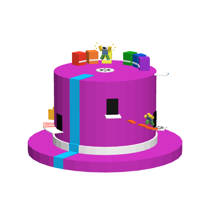 Classic Pink Obby Top Hat