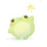 The cute frogs and cats