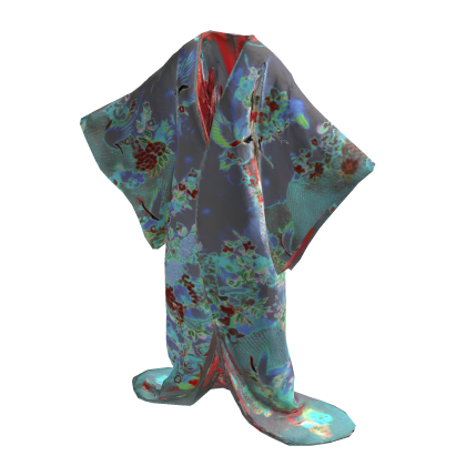 Mist Sapphire Bloom Kimono [PBR]