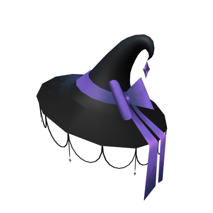 Chapeu de bruxa roxo