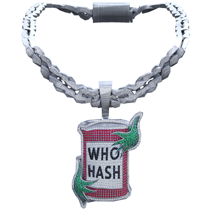 Iced Out The Grinch Christmas Chain Necklace 3.0 Roblox item