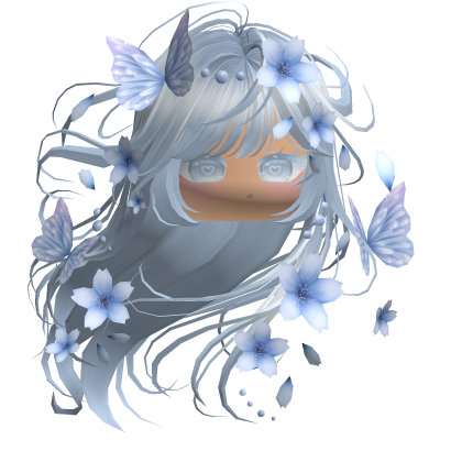 Mystical Sakura Windy Hair (Sky Blue)