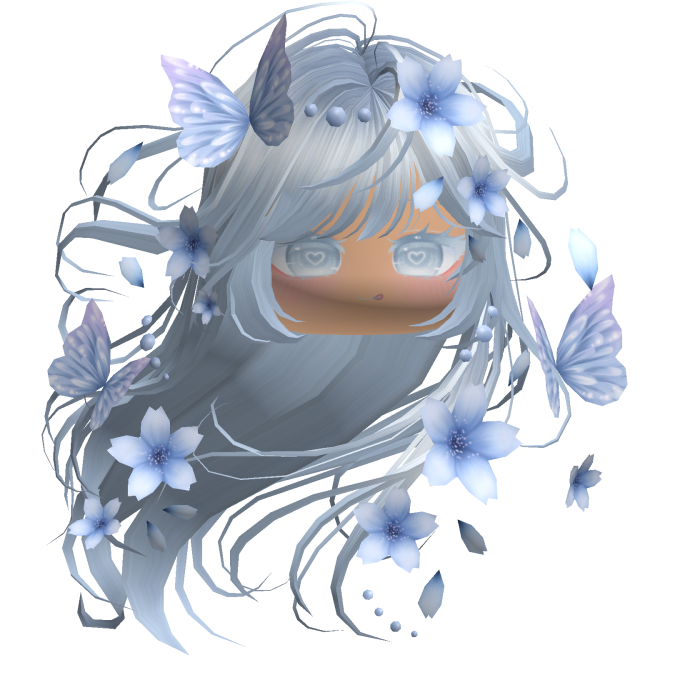 Mystical Sakura Windy Hair (Sky Blue)