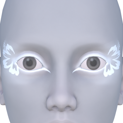 White Summer Hibiscus Eyeliner
