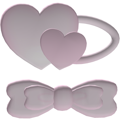 ˚. ♡ cutesy pink princess bow clip Roblox item