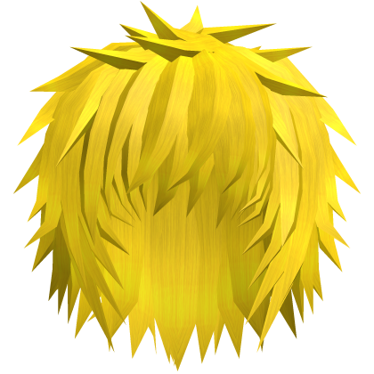 Yellow Spiky Emo Vkei Anime Boy Hair