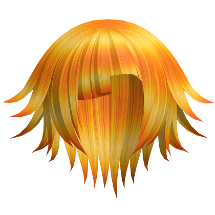 >_0 Fire Orange Long Spiky Kote Kei Emo Hair 5. 