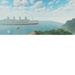 cool ship and trees