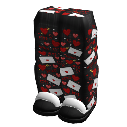 Valentines Pants and Slippers