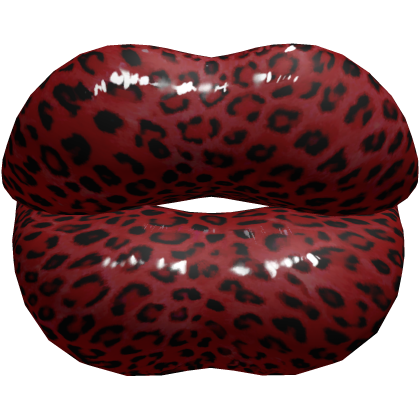 Huge Lips Red Leopard Baddie Big Duck Y2K Doll