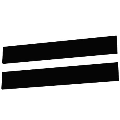 Black Double Line Hair Clips Roblox item