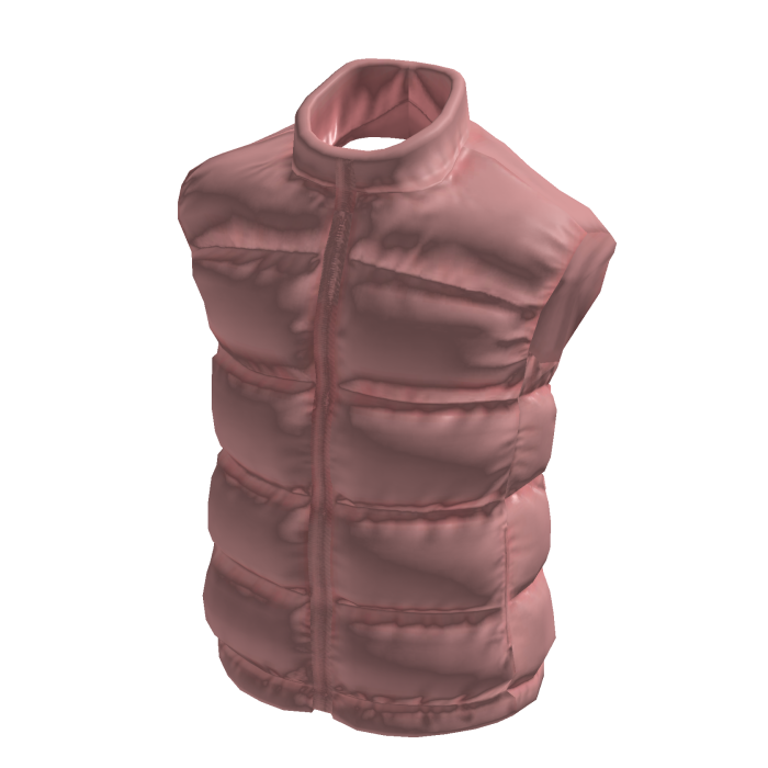Pink Puffer Glossy Vest
