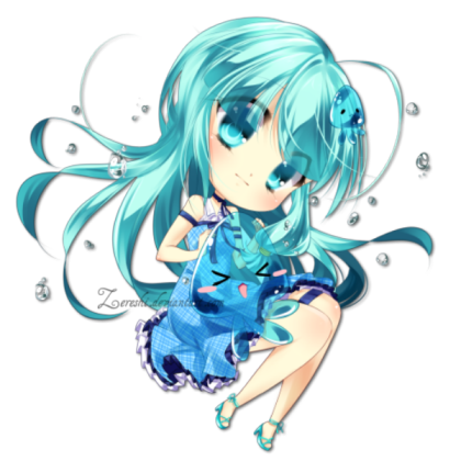 Chibi Water Girl Roblox decal