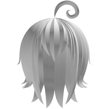 short moe emo hair with ahoge ‹ white 𝟹 Roblox item