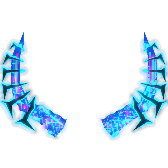 [🌟 ANIMATED + GLOW] Rainbow Neon Horns