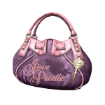 Vintage Couture Velour Slouchy Bag | Purple