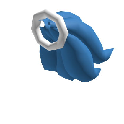 blue ponytail with white band Roblox item